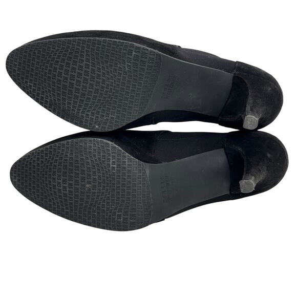 Stuart Weitzman Holdme Bootie Stiletto SZ 9 Women's Black Suede Ankle Whimsigoth - Picture 10 of 12